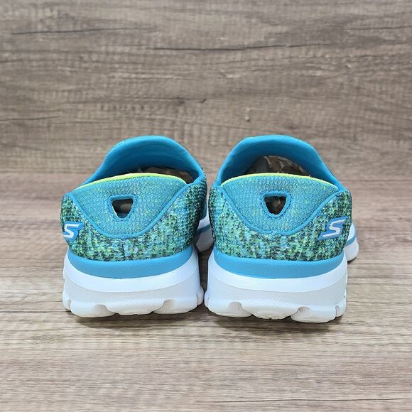 Skechers Go Walk 3 Women's Size 7.5 Teal Slip On Comfort Shoes (14057) - Picture 4 of 9